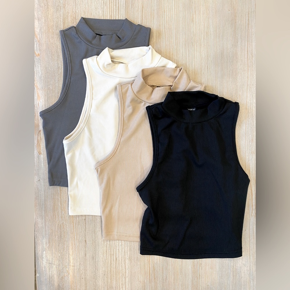 SHEIN - Crop Tops - Set of 4 NWOT
